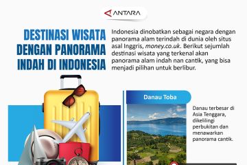 Destinasi wisata dengan panorama indah di Indonesia