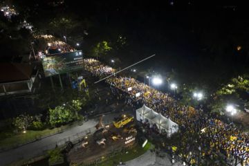 Suasana Mybank Marathon di Gianyar