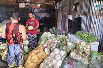 Relawan Jokowi jual enam ton sayuran murah bagi warga Jakarta Barat