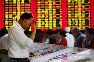 Bursa saham China ditutup bervariasi