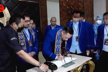 AHY pimpin pendaftaran Partai Demokrat ke KPU