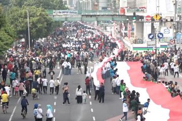 Ikut Kirab Merah Putih, Kapolri himbau masyarakat jaga persatuan