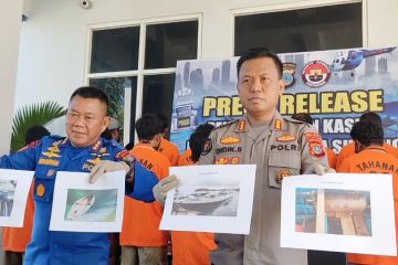 Ditpolairud Polda Sulteng amankan 17 pelaku pengeboman ikan