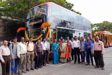 India luncurkan bus tingkat listrik pertama di Mumbai