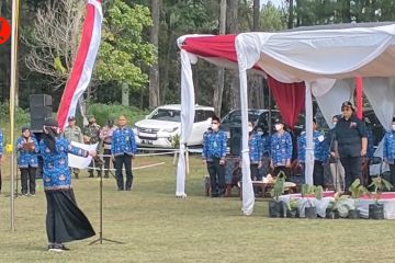 Menteri LHK ikut upacara Hari Kemerdekaan di kaki Gunung Ciremai