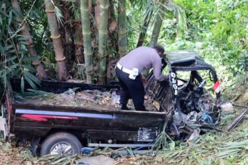 Mobil bak terbuka terjun ke jurang di Ciamis, tujuh orang meninggal