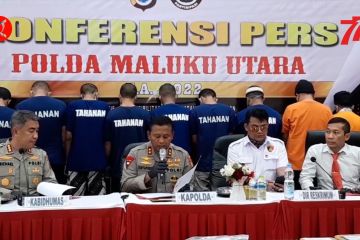 Polda Malut amankan sembilan pelaku judi online