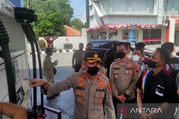 Polisi cek pengamanan sejumlah SPBU jelang kenaikan BBM di Solo