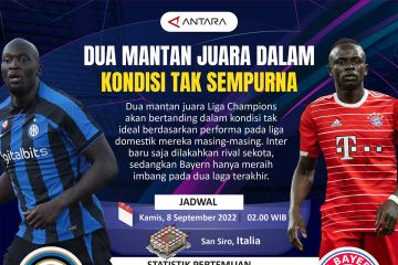 Inter vs Bayern: Dua mantan juara dalam kondisi tak sempurna