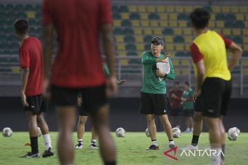 Latihan timnas U-19 Indonesia