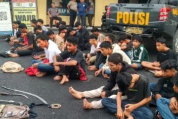 Polisi ringkus 46 anggota geng motor yang diduga akan tawuran