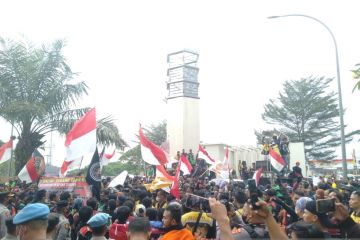 Unjuk rasa ojek online di Banten berlangsung damai