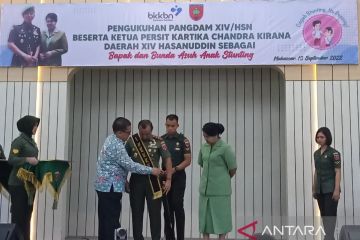 Deputi BKKBN kukuhkan Pangdam XIV/HSN jadi Bapak Angkat Anak Stunting