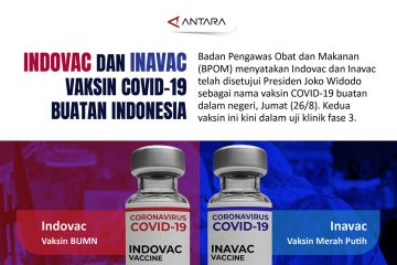 Indovac dan Inavac vaksin COVID-19 buatan Indonesia