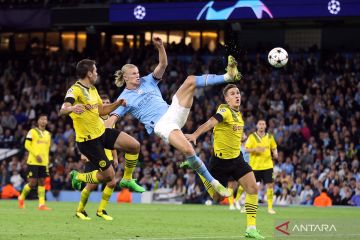 Gol "out of the box" Erling Haaland menangkan City atas bekas timnya