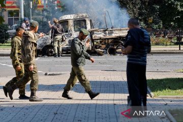 Perang di Donetsk Ukraina terus berlanjut