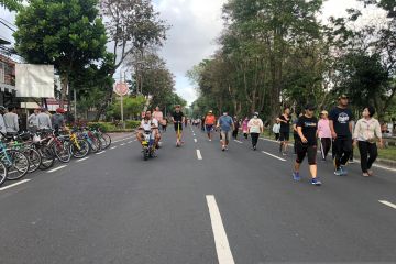 Dua tahun tutup, warga antusias sambut Car Free Day perdana di Renon