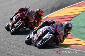 Bastianini hentikan laju Bagnaia di Aragon, Quartararo kecelakaan