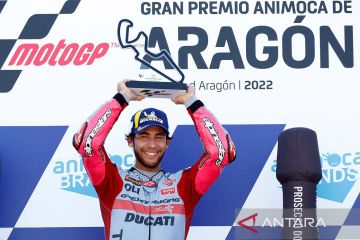 Salip Pecco di lap akhir, Enea Bastianini juara MotoGP Aragon 2022