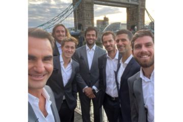 Federer, Djokovic dan tim lakukan pemotretan untuk Laver Cup di London