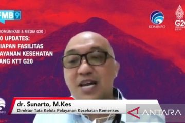 Kemenkes siapkan fasilitas layanan kesehatan untuk delegasi KTT G20