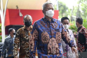Usai ditetapkan menjadi tersangka, Hakim Agung Sudrajad Dimyati datang ke KPK