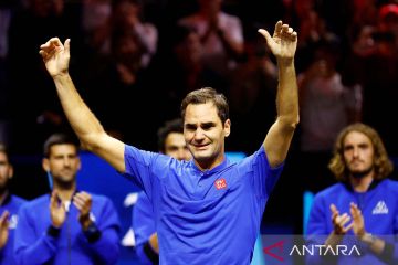 Roger Federer pamit dari tenis setelah kekalahan di Laver Cup