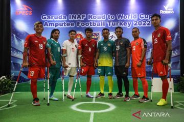 Pelepasan keberangkatan timnas Garuda INAF ke Piala Dunia Sepak Bola Amputasi Turki 2022