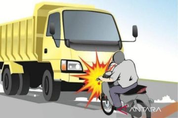 Cek fakta, video sepeda motor hancur karena ban truk terjadi di Bekasi