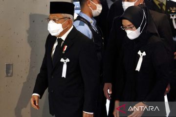 Wakil Presiden Ma'ruf Amin hadiri pemakaman kenegaraan mantan PM Jepang Shinzo Abe