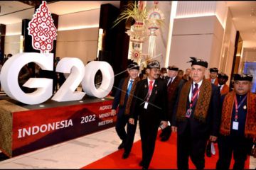 Suasana pembukaan pertemuan menteri pertanian G20