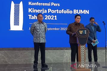 Erick Thohir: Pendapatan total BUMN 2021 naik, capai Rp2.292,5 triliun