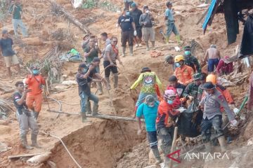 Dua korban longsor tambang emas di Kotabaru Kalsel belum ditemukan