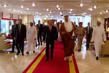 Presiden Mesir kunjungi Qatar untuk pertama kali