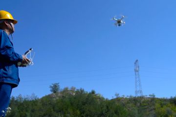 BDS dan “drone” bantu pantau jaringan listrik di Gansu, China