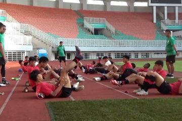 Jelang kualifikasi Piala Asia, Timnas U-17 latihan di Pakansari