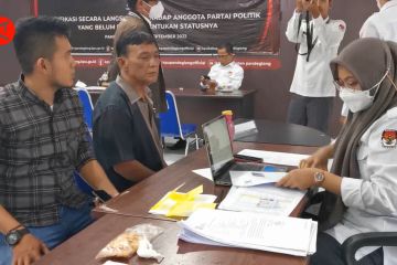 KPU Kabupaten Pandeglang menemukan puluhan data ganda anggota parpol