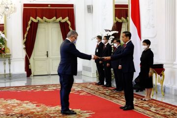 Presiden Jokowi terima surat kepercayaan 8 dubes negara sahabat