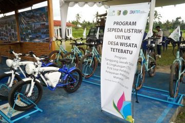 Sepeda Listrik dari PLN lengkapi wahana wisata Desa Tete Batu