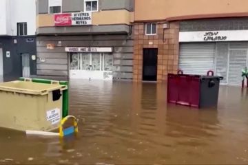 Badai Hermine bawa banjir di sejumlah pulau di Spanyol