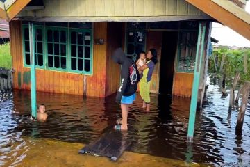 Banjir kiriman Sungai Kahayan rendam 4 kelurahan di Palangka Raya