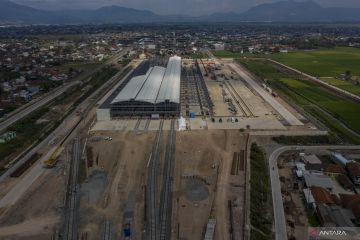 Pembangunan Stasiun Kereta Cepat Jakarta-Bandung