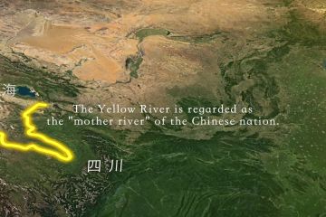 Menjelajahi Sungai Kuning di China lewat tur 'drone'