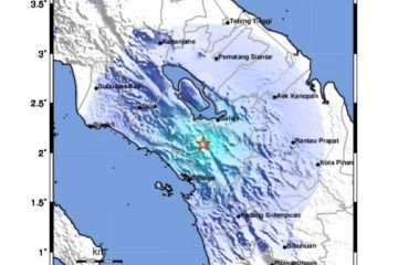 Gempa tektonik dangkal 2 km dirasakan di Tarutung Tapanuli Utara