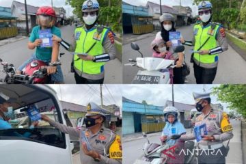 Polres Barito Kuala perkuat peringatan di tiga lokasi rawan kecelakaan