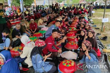 Tradisi Nganggung Babel dikenalkan kepada peserta Peran Saka Nasional