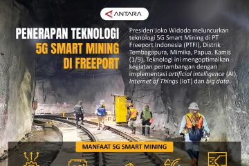 Penerapan teknologi 5G Smart Mining di Freeport