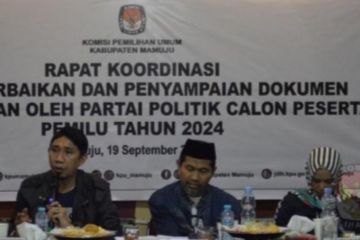 KPU Mamuju verifikasi sembilan parpol