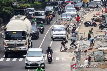Revitalisasi trotoar di Margonda Depok telan dana Rp23,5 miliar