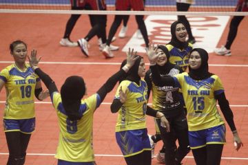 Tim bola voli putri TNI AU kembali menang sempurna